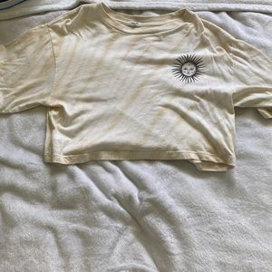 Garage tie die crop top